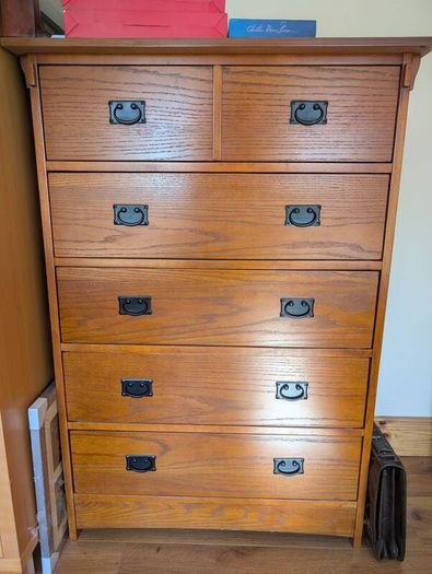 Oak Tallboy / Chest of Drawers