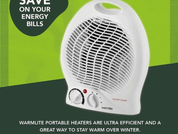Thermo Fan Heater with 2 Heat Settings and Overheat Protection, 2000W (FREE POSTAGE)