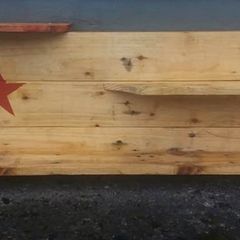 Rustic Americana Floating staggered shelf
