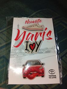 Toyota Yaris Pin Badge Set X 3 Unused Still In Pack