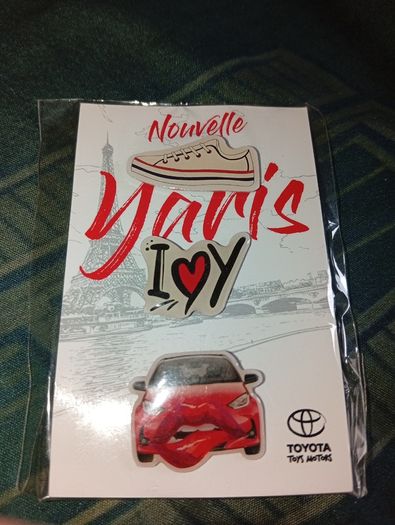 Toyota Yaris Pin Badge Set X 3 Unused Still In Pack