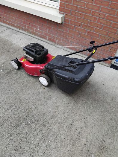 petrol lawnmower