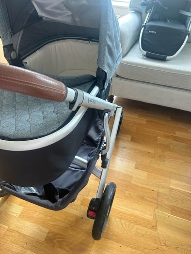 UPPAbaby Vista (2018) Complete Double Buggy Setup (Soft Grey / Gregory)