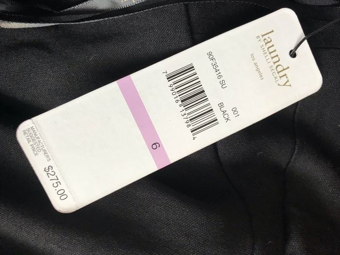 Stunning Black Gown by Laundry Cross Back size 10