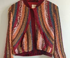 Sezane Paris Beaded & Velvet Jacket