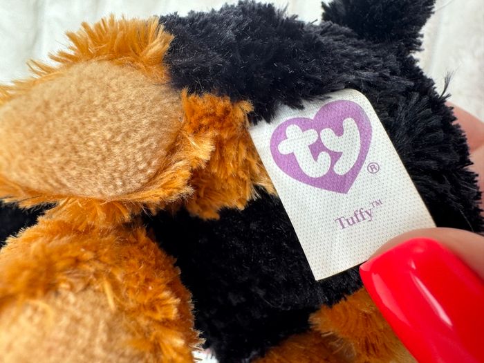 TY Beanie TUFFY the Rottweiler Dog Beanie Boo Soft approx. 6" Used Please see pictures