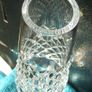 Hand-made lead crystal bud vase (6 7/8" height) Image 3