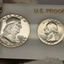 USA United States 1955 Silver Proof 5 Coin Set in Capital Holder Image 3