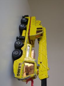 RARE BLACK BASE Matchbox Super Kings K-12 Hercules Mobile Crane - 1974 Lesney