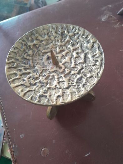 old brass candlesticks