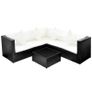 Garden Rattan - Free Delivery Semi Circle With Coffee Table Image 2
