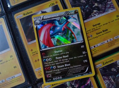 Salamence ! Holo Rare ! from Roaring Skies Set ! 2015 ! Pokemon Card !