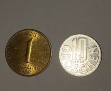 Two vintage Austrian coins