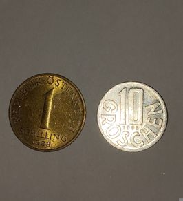 Two vintage Austrian coins