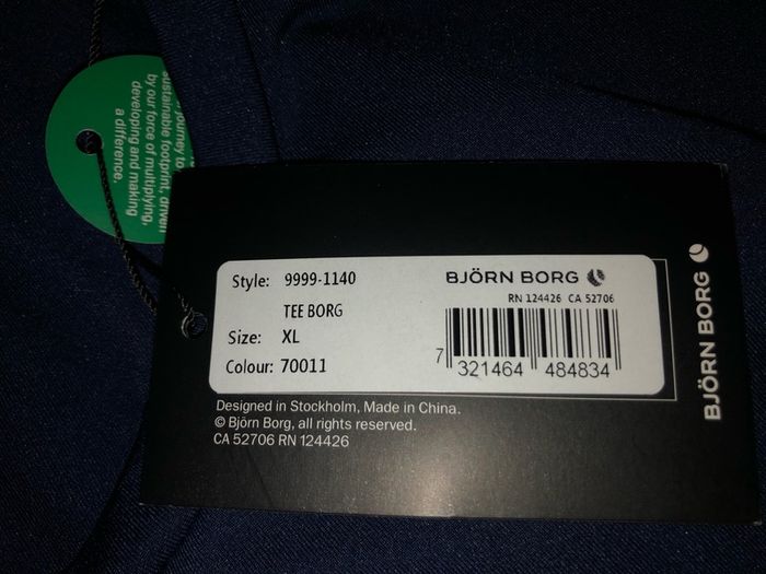 t shirt Bjorn Borg size xl