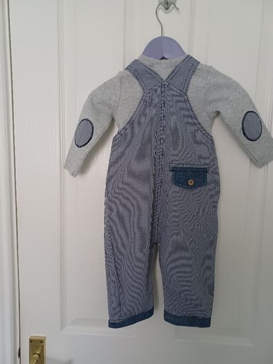 Baby Boy Dungaree Set from Next Age 6-9 months