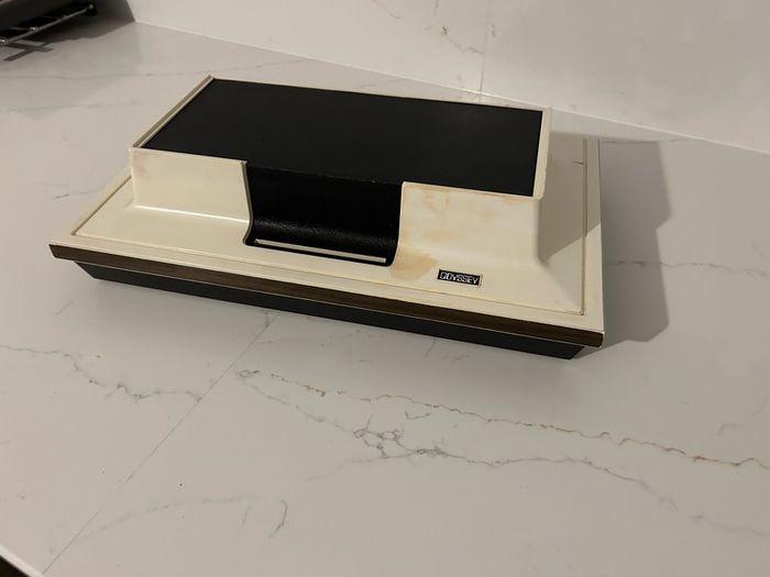Magnavox Odyssey (Non-Working) + Controllers, Overlays, Light Gun, Unique Multi-Cart, & More