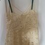 Pale yellow lace midi dress Image 7
