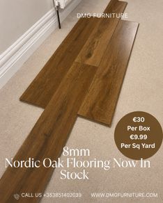 New 8mm Laminate Click Flooring With Underlay