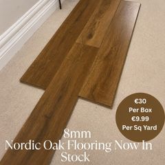 New 8mm Laminate Click Flooring With Underlay