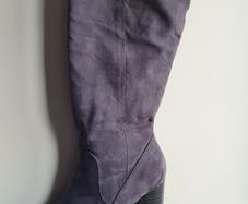 Grey Over The Knee Boots