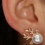 Christmas Deer Earrings Image 2