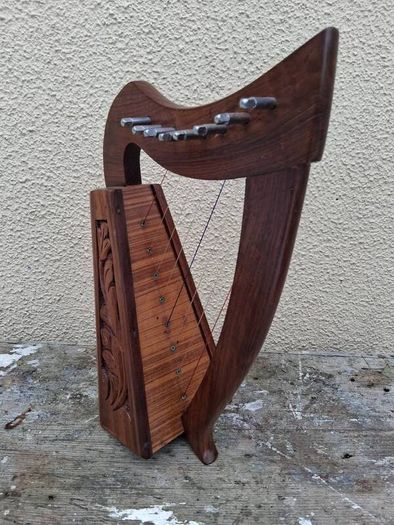 Lap Harp or model Harp handcarved