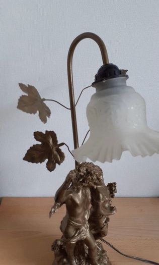 Vintage French Baroque Style Table Lamp Needs Repair