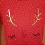 Girls christmas reindeer party dress age 5-6 years Image 2