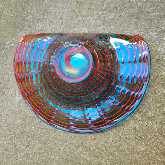 Mid-century sculptural art glass centrepiece