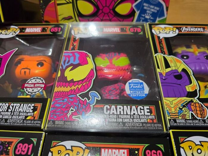 Marvel Funko Blacklights Joblot