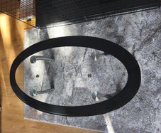 Glass top coffee table