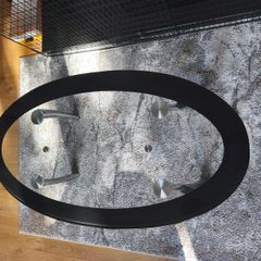 Glass top coffee table