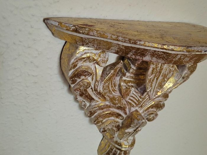 Vintage neoclassical style wall shelf