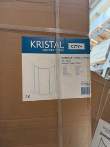 CITY PLUS Single Door Quadrant 800mm Shower Door Chrome