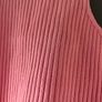 BERSHKA salmon pink ribbed top size S Image 3