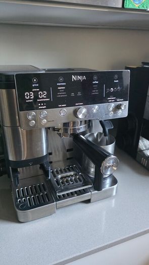 Ninja Luxe Premier 3-in-1 Coffee Machine, Silver ES601UK