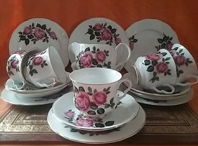 Dorchester English Bone China 18 piece Teaset