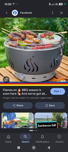 Portable electric bbq