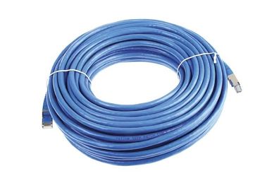 Cat6 Ethernet LAN Cable, RJ45 to RJ45, S/FTP Shield, Blue PVC Sheath, (20M)