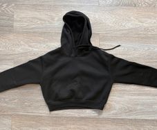 Black Cropped  Hoodie (ex con) - and FREE matching joggers
