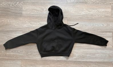 Black Cropped  Hoodie (ex con) - and FREE matching joggers