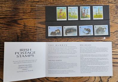 1993 Ireland Irish Orchids The Pine Marten Commemorative Stamps  Mint Never Hinged (MNH)