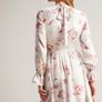 BNWT - Ted Baker Dinnaa Floral Long Sleeve Mini Dress UK 12 Image 3
