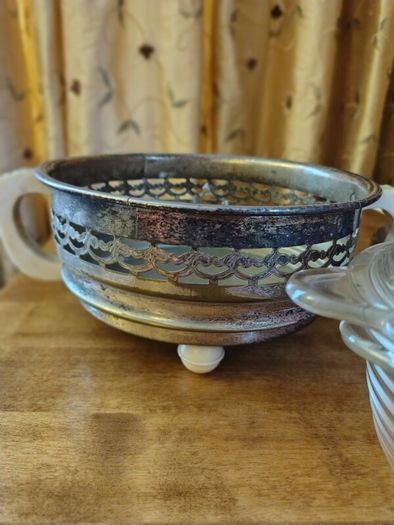 Vintage Casserole Dish and Stand.