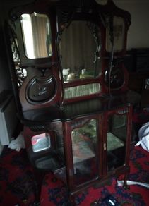 vintage sideboard display cabinet