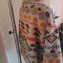 Only Janne Aztec Teddy half zip warm jacket oversized size S UK10 EU38 Postage included Image 5