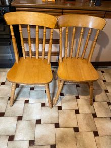 Solid pine Kitchen chairs x 4