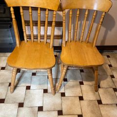 Solid pine Kitchen chairs x 4
