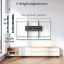 TV Wall Bracket for Most 26-70 Inch LED, LCD, OLED Flat & Curved TV, Full Motion TV Mount with Swivels Tilts Extends Double Arm Holds up to 45kg, Max VESA 400x400mm Image 6